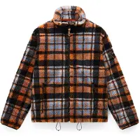 Napapijri Fleece jas 'T-Montepiana' blauw / marine / mokka / oranje