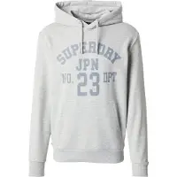 Superdry Sweatshirt 'Athletic Essentials' saffier / lichtgrijs
