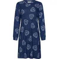 Rebelle Zachte perzikfleece nachthemd harten | Maat 40