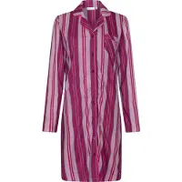 Rebelle Duurzaam katoenen doorknoopnachthemd paars | Maat 44