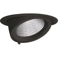 Performance In Lighting LED Inbouwspot Ø150mm | 27W 3000K 2720lm 830 | IP20 Zwart
