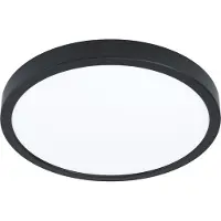 Eglo Slimme plafondlamp Fueva 6-Z, dimbaar, zwart, Woon-/ Eetkamer, Kunststof, Modern, Slimme plafondlamp