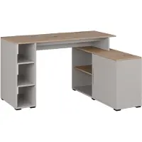 Vicco Rudy Hoekbureau – 135 x 110 cm met planken Kasjmier