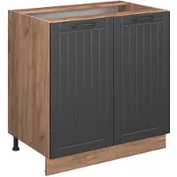 Vicco Fame-Line Keukenonderkast – 80 cm met legplank, zonder werkblad Donkergrijs