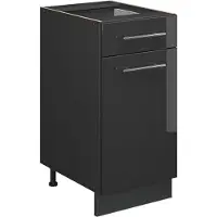 Vicco Fame-Line Keukenonderkast – 40 cm, WB Antraciet Antraciet Hoogglans