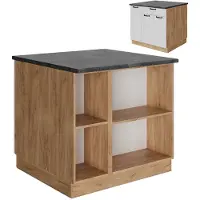 Vicco Fame-Line Keukeneiland – 90 cm met lade, zonder werkblad Wit Landhuis
