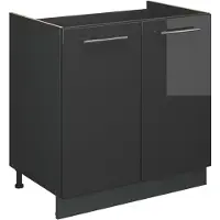 Vicco Fame-Line Wastafelkast – 80 cm zonder werkblad Antraciet Hoogglans