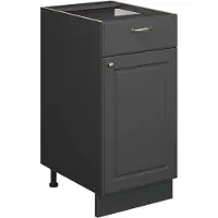 Vicco Fame-Line Keukenonderkast – 40 cm zonder werkblad Anthrazit-Gold Landhaus