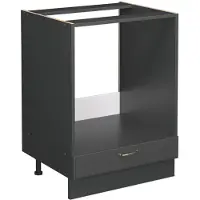 Vicco Fame-Line Ovenombouwkast – 60 cm, WB Antraciet Anthrazit-Gold Landhaus