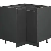 Vicco Fame-Line Hoekkast – 80.5 cm, WB Antraciet Antraciet Hoogglans