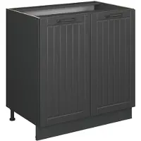 Vicco Fame-Line Wastafelkast – 80 cm met legplank, zonder werkblad Donkergrijs