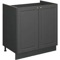 Vicco Fame-Line Wastafelkast – 80 cm zonder werkblad Anthrazit-Gold Landhaus