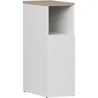 Vicco Enton Nachtkastje – 20 x 59.5 cm met 1 deur Wit/Sonoma