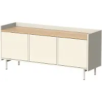Vicco Velina TV-meubel – 140 x 63 cm met 3 deuren Crème