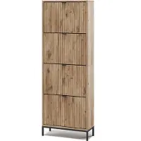 Vicco Eliza Schoenklaprek – 60 x 168 cm met 4 uitklapbare lades Viking Eik