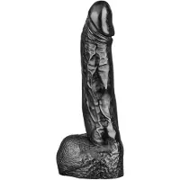 All Black Realistische Dildo 21 cm Zwart