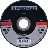 Promat /Tecwerk Afbraamschijf | D180xS8mm | gebogen staal | gat 22,23 mm - 4000841322