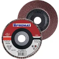 Promat /Tecwerk Lamellenslijpschijf | d. 115 mm korreling 60 conisch | staal/hout normale korund - 4000841502