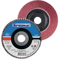 Promat /Tecwerk Lamellenslijpschijf | d. 115 mm korreling 120 conisch | RVS keramische korrel Co - 4000840068