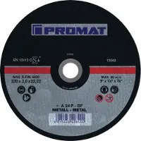 Promat /Tecwerk Doorslijpschijf | D230x3mm recht | staal | gat 22,23 mm - 4000841303