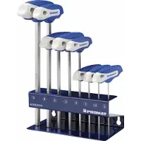 Promat /Tecwerk Stiftsleutelset | 8-delig SW 2-10 | met dwarsgreep | in werkbankstandaard - 4000825000