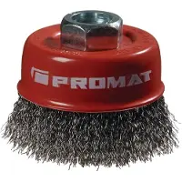 Nordwest PROMAT Vulborstel, diameter 60 mm, schroefdraad M14, draaddikte 0,3 mm, staal