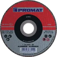 Promat /Tecwerk Doorslijpschijf | D125x1mm recht | aluminium | gat 22,23 mm - 4000840006