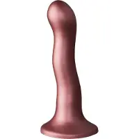 Ouch! by Shots Ultra Zachte siliconen Curvy G-Spot Dildo - 7'' / 17 cm - Roségoud - Roze