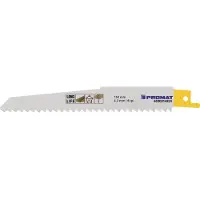 Promat /Tecwerk Reciprozaagblad | lengte 150 mm breedte 19 mm | tandverdeling TPI 6 4,2 mm | gefreesd, getordeerd | 5 stuks / kaart - 4000814924