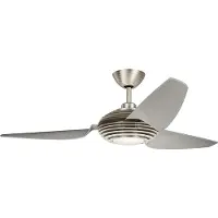 Kichler Plafondventilator Voya | 152cm | Indoor | Geborsteld Staal