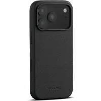 WOOLNUT Leren MagSafe iPhone 17 Pro Hoesje Zwart