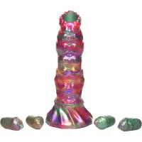 Creature Cocks Larva - ovipositor dildo - alien - siliconen - regenboog