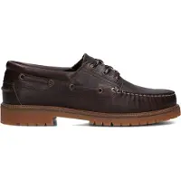 Les deux Heren Mocassins Taylor Leather Boat Shoe - Bruin - Maat 42