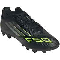 Adidas Sportschoen 'F50 Club' donkergrijs / neongroen / zwart
