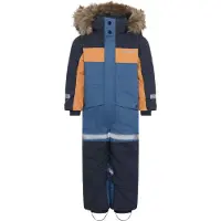 Didriksons Bjärven, winteroverall, junior, blauw/oranje