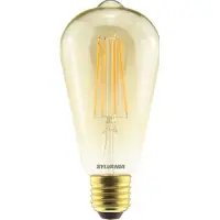 Sylvania - Ledlamp - RETRO - E27 - 560 Lm - Helder Goud - E27 - Grote Fitting
