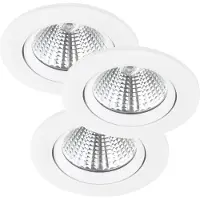Nordlux Set van 3 spots Fremont wit