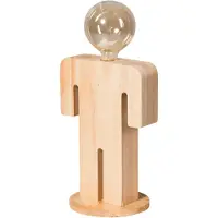 Eth Adam XL Wood Tafellamp Man 36cm 1x E27 Hout