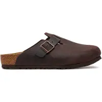 Birkenstock Klomp Unisex Boston Soft Footbed Oiled Leather Habana Regular-Schoenmaat 41