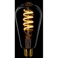 Expo ETH Edison ST64 Filament spiraal LED 7,5w E27 240v 2200k dimbaar goud
