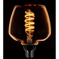 Expo ETH Deco Led Spiraal 23F E27 7w 3 stappen dimbaar Goud 2200k