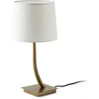 Faro Rem - tafellamp - Ø 25 x 57 cm - brons en wit