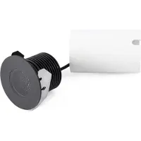 Faro LED inbouwspot basis, zwart, Ø 8 cm, aluminium/roestvrij staal Grund, zwart, Aluminium, LED inbouwspot