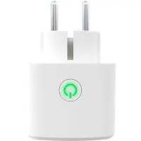 Calex Slimme Stekker - Energiemeter - Smart Plug (Franse/ BE aansluiting- penaarde ) - met App Bediening - Werkt met Alexa en Google Home