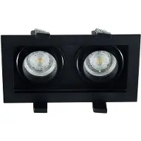 Masterlight Inbouwspot Sandy zwart structuur 183x100x38mm