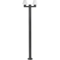 Faro Mistu – lantaarnpaal 2L – 56 x 18,4 x 215 cm - IP44 - donkergrijs