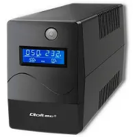 Qoltec Monolith Serie - Line Interactive UPS - 650VA - 360W - LCD - USB - RJ45