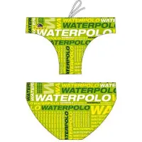 Turbo Text Swimming Brief Groen S Man