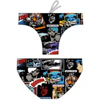 Turbo Black Comic Zwemslip