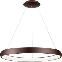 Lyora Design hanglamp Albi koffie bruin Ø 61cm